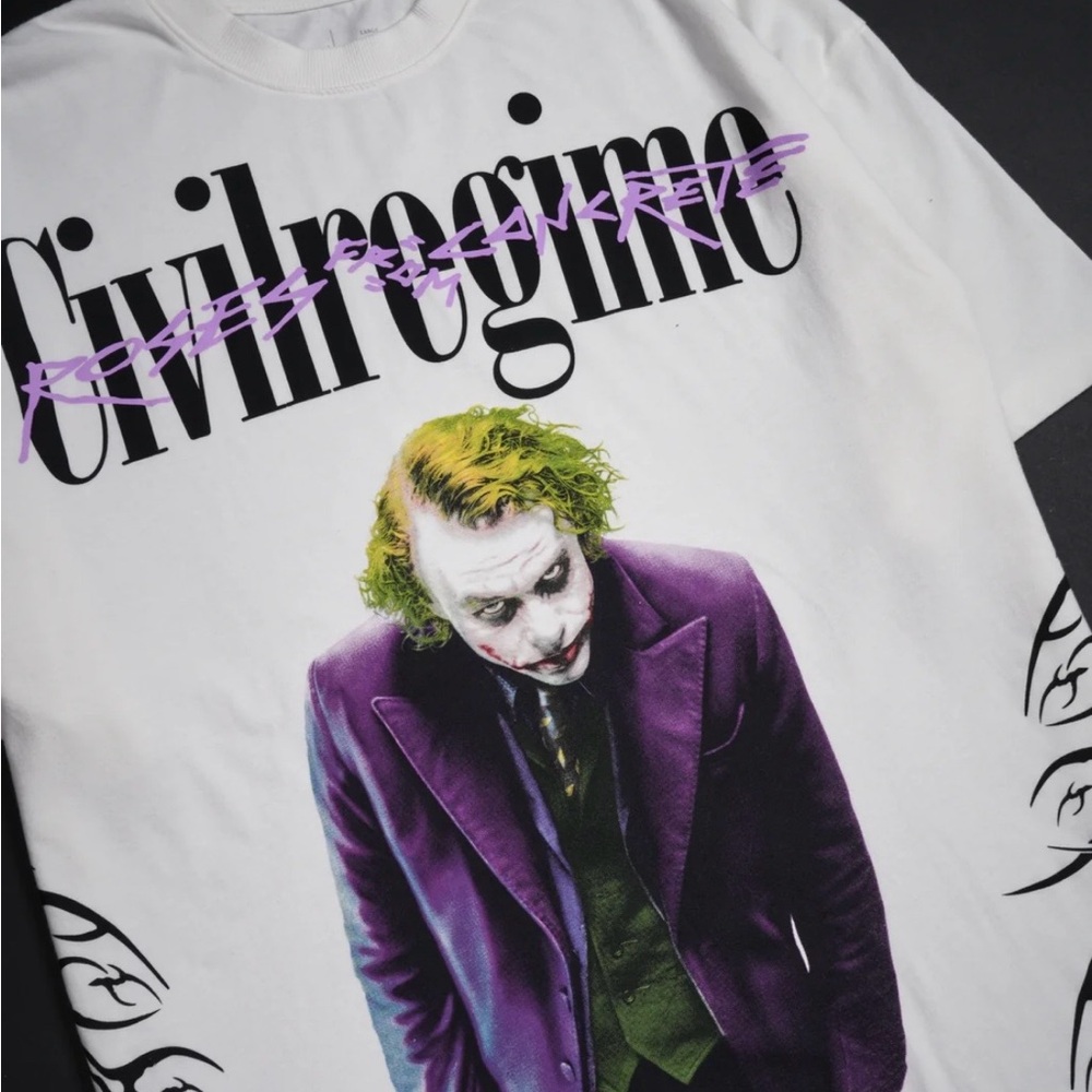 CIVIL REGIME X BATMAN X HEATH LEDGER THE JOKER SHIRT